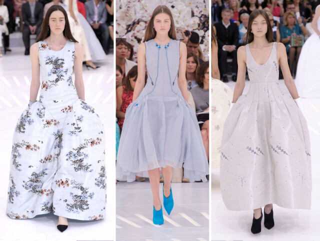 BALLONGSKJØRT HOS DIOR: Ballongskjørtet - som går ut fra livet og ned, er tilbake for høsten hos motehuset Christian Dior. Foto: All Over Press BALLONGSKJØRT HOS DIOR: Ballongskjørtet - som går ut fra livet og ned, er tilbake for høsten hos motehuset Christian Dior. Foto: All Over Press